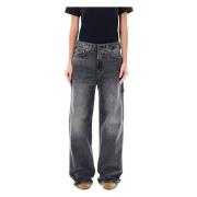 Haikure Cargo Jeans Spider Svart Black, Dam