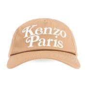 Kenzo Baseballkeps med logotyp Beige, Herr