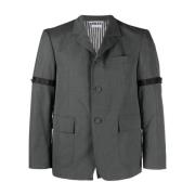 Thom Browne Straight Fit SB S/C med GG Armband Gray, Herr