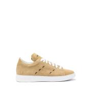 Kiton Maxi Stitch Suede Sneakers Brown, Herr