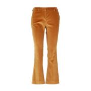 PT Torino Jaine Velvet Flare Byxor Brown, Dam