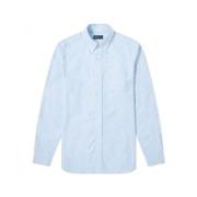 Fred Perry Klassisk Oxford Skjorta Light Smoke-S Blue, Herr