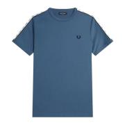 Fred Perry Taped Ringer T-Shirt, Midnight Blue Blue, Herr