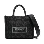 Versace Svarta Väskor - Stilfull Kollektion Black, Dam