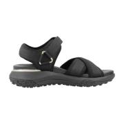 Geox Beqvama platta sandaler för kvinnor Black, Dam