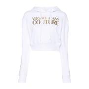 Versace Jeans Couture Vit Huvtröja för Kvinnor White, Dam