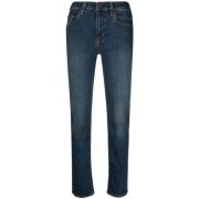 Levi's Högmidjade Straight Jeans Blue, Dam