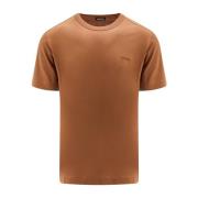 Ermenegildo Zegna Brun Crew-neck T-shirt Brown, Herr