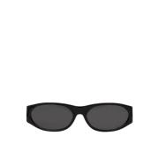Flatlist Italienska solglasögon med oval ram Black, Unisex