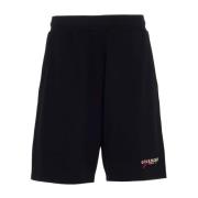 Givenchy Svarta Logo Track Shorts för Män Black, Herr