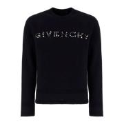 Givenchy Klassisk Svart Logotyp Tröja Black, Herr