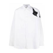Valentino Klassisk Vit Bomullsskjorta för Män White, Herr