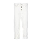 Dondup Cropped Jeans White, Dam