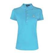 Ralph Lauren Clear Blue Wo Polo T-Shirt Blue, Dam