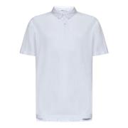 James Perse Vit Suede Jersey Polo Shirt White, Herr