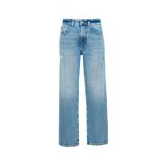 Icon Denim Vida ben jeans med medium höjd Blue, Dam