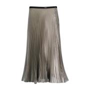 Prada Plisserad kjol Gray, Dam