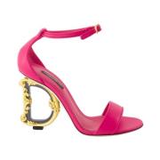 Dolce & Gabbana Barocka Högklackade Sandaler Pink, Dam