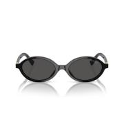 Miu Miu Miu Miu Mu04Zs Solglasögon Black, Dam