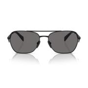 Prada Prada solglasögon för kvinnor med polariserade mörkgrå linser Bl...