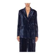 Dondup Dubbelknäppt Blazer Blue, Dam