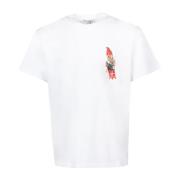JW Anderson Gnome-print Bomull T-shirt White, Herr