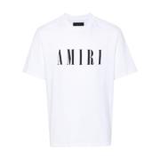 Amiri Core Logo Vita T-shirts och Polos White, Herr