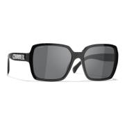 Chanel Svarta solglasögon, mångsidig stil, daglig användning Black, Da...