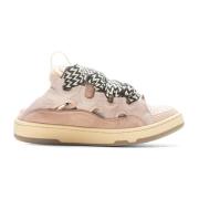 Lanvin Rosa Läder Sneakers Aw23 Pink, Dam