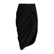 Jacquemus Saudade asymmetrisk kjol Black, Dam