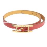 Hermès Vintage Pre-owned Laeder armband Red, Dam