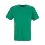 A.p.c. Grön Flocked Logo T-Shirt Green, Herr