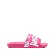 Just Cavalli Rosa Pool Slide Sandaler Pink, Dam