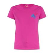Kenzo T-shirt med logotyp Pink, Dam