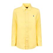 Polo Ralph Lauren Guld Bomull Polo Skjorta Yellow, Herr