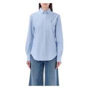 Ralph Lauren Ljusblå Oxford Bomullsskjorta Blue, Dam