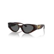 Versace Stiliga solglasögon för kvinnor Brown, Dam