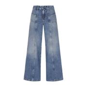 Diesel Breda Denim Jeans för Kvinnor Blue, Dam