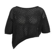 Semicouture Svarta T-shirts & Polos för kvinnor Black, Dam