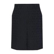 Valentino Garavani Svarta Siden Bermuda Shorts Black, Herr