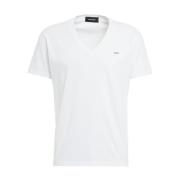 Dsquared2 Vita T-shirts & Polos för Män White, Herr