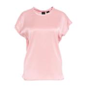Pinko Rose Ss24 Dam T-shirts Polos Pink, Dam