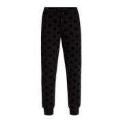 Dolce & Gabbana Sweatpants med monogram Black, Dam