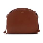 A.p.c. Demi-Lune Mini Axelväska Hasselnöt Brown, Dam