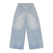 Vetements Jeans with wide legs Blue, Dam