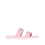By FAR Enkla sandaler kornigt läder Pink, Dam