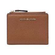 Michael Kors Snap Billfold med Myntficka Brown, Dam