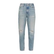 Calvin Klein Jeans Blå Jeans för Män Blue, Dam