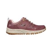 Skechers Dam Läder/Textil Sneakers Pink, Dam