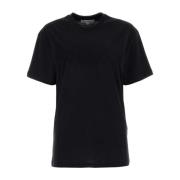 JW Anderson Svart bomull T-shirt Black, Dam